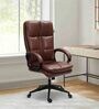 Java Leatherette Executive Chair In Tan Colour