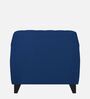Java Velvet 1 Seater Sofa In Blue Colour