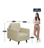 Javier 1 Seater Sofa in Beige Colour