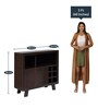 Javier Bar Cabinet in Light Brown Colour