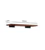 Javier Wood & Metal Wall Shelf In Walnut Set of 2
