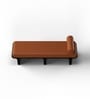 Jawhead Esquire Fabric Bench in Brown Finish