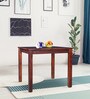 Jaxon Sheesham Wood 4 Seater Small Dining Table in Teak Finish