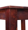 Jaxon Sheesham Wood 4 Seater Small Dining Table in Teak Finish