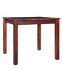 Jaxon Sheesham Wood 4 Seater Small Dining Table in Teak Finish