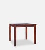 Jaxon Sheesham Wood 4 Seater Small Dining Table in Teak Finish