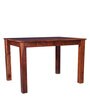 Jaxon Sheesham Wood 4 Seater Large Dining Table in Teak Finish