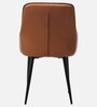 Jayden Leatherette Arm Chair In Black And Brown Color