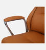 Jayme Leatherette Executive Chair With Knee Tilt Mechanism In Tan Color