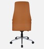 Jayme Leatherette Executive Chair With Knee Tilt Mechanism In Tan Color