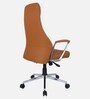 Jayme Leatherette Executive Chair With Knee Tilt Mechanism In Tan Color
