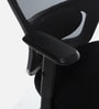 Jazz Breathable Mesh Ergonomic Chair in Black & Chrome Finish