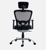Jazz Breathable Mesh Ergonomic Chair in Black & Chrome Finish