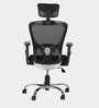 Jazz Breathable Mesh Ergonomic Chair in Black Colour with Headrest