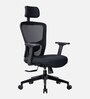 Jazz Breathable Mesh Ergonomic Chair In Black Colour