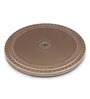 JVS Brown Glass 30 Inch Classic Printed Lazy Susan
