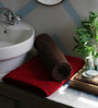 Maroon & Brown 100% Cotton 450 GSM Bath Towels (Set Of 2)