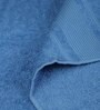 Blue 100% Cotton 450 GSM Bath Towels (Set Of 2)