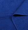White & Blue 100% Cotton 450 GSM Bath Towels (Set Of 2)