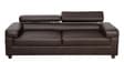 Penza Leatherette 3 Seater Sofa In Dark Brown Colour