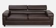Penza Leatherette 3 Seater Sofa In Dark Brown Colour