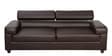 Penza Leatherette 3 Seater Sofa In Dark Brown Colour