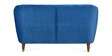 Jennifer 2 Seater Fabric Sofa In Lapis Blue Colour