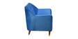 Jennifer 2 Seater Fabric Sofa In Lapis Blue Colour