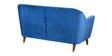 Jennifer 2 Seater Fabric Sofa In Lapis Blue Colour