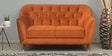 Jennifer 2 Seater Sofa in Rust Colour