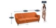Jennifer 3 Seater Sofa in Rust Colour