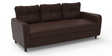 Jerry 3 Seater Sofa in Choco Brown Colour