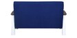 Jessica 2 Seater Wooden Sofa in Blue White Colour