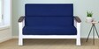 Jessica 2 Seater Wooden Sofa in Blue White Colour