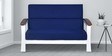Jessica 2 Seater Wooden Sofa in Blue White Colour