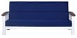 Jessica 3 Seater Wooden Sofa In Blue White Colour Jessica 3 Seater Wooden Sofa In Blue White Colour