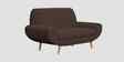 Jessy Fabric 2 Seater Sofa in Caramel Brown Colour