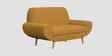 Jessy Fabric 2 Seater Sofa in Corn Yellow Colour