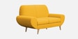 Jessy Fabric 2 Seater Sofa in Corn Yellow Colour