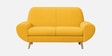 Jessy Fabric 2 Seater Sofa in Corn Yellow Colour
