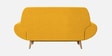 Jessy Fabric 2 Seater Sofa in Corn Yellow Colour