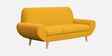 Jessy Fabric 3 Seater Sofa In Bold Yellow Color