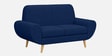 Jessy Velvet Fabric 2 Seater Sofa In Blue Colour