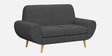 Jessy Velvet Fabric 2 Seater Sofa In Grey Colour