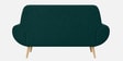 Jessy Velvet Fabric 2 Seater Sofa In Teal Green Colour