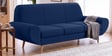 Jessy Velvet Fabric 3 Seater Sofa In Blue Colour