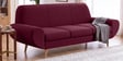 Jessy Velvet Fabric 3 Seater Sofa In Maroon Colour