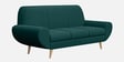 Jessy Velvet Fabric 3 Seater Sofa In Teal Green Colour