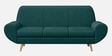 Jessy Velvet Fabric 3 Seater Sofa In Teal Green Colour