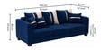 Jester 3+2 Velvet Suede Fabric Seater Sofa Set In Blue Colour Jester 3+2 Velvet Suede Fabric Seater Sofa Set In Blue Colour
